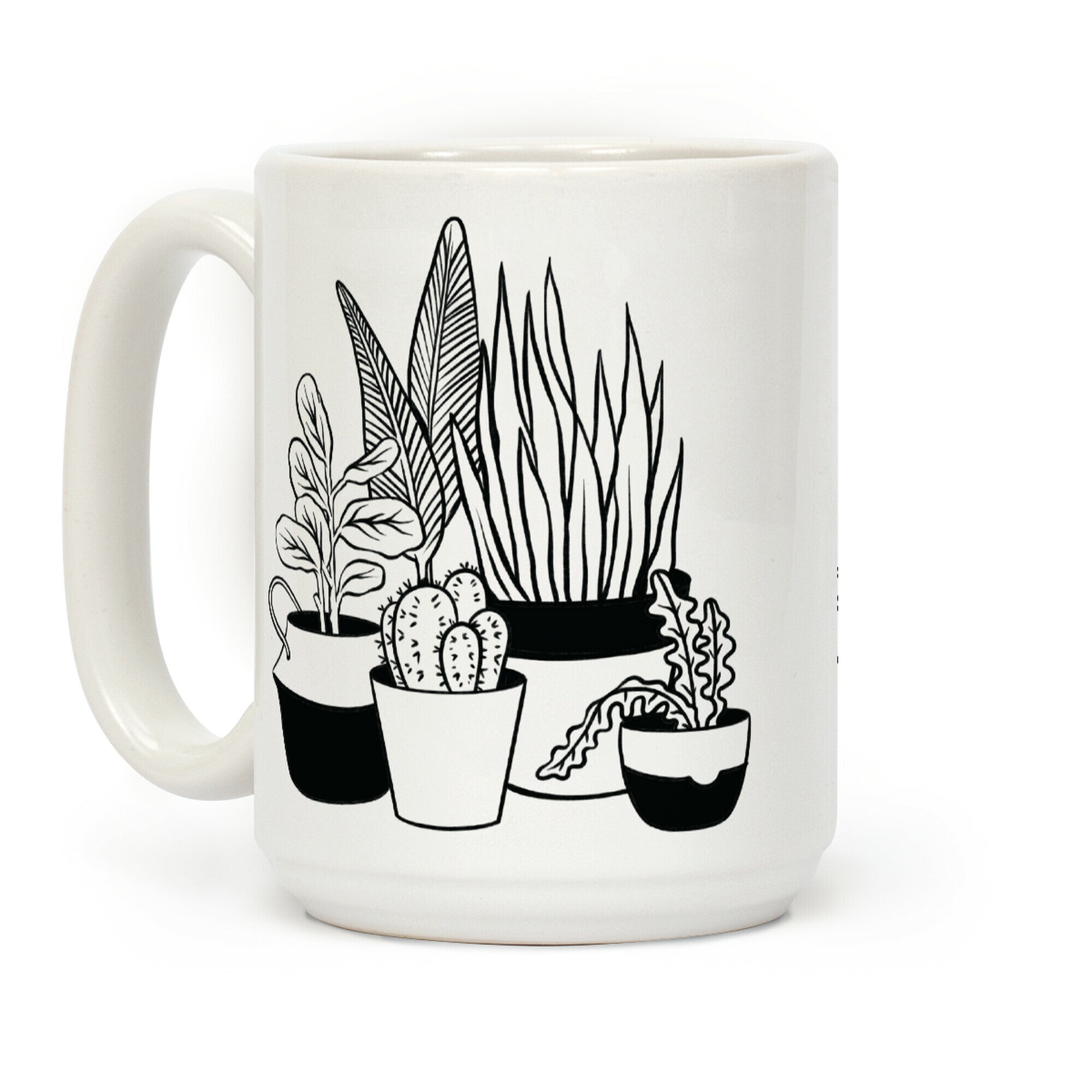 Houseplant Illustration Coffee Mug